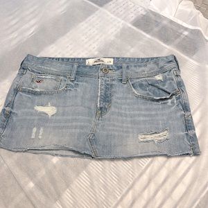 Hollister Distressed Denim Miniskirt